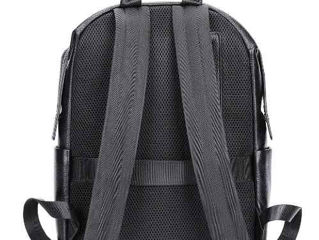 Rucsac unisex din piele naturala, negru foto 4