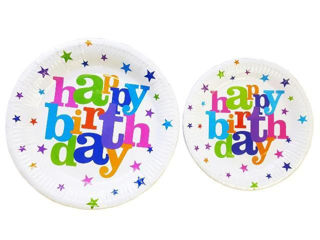 Set Farfurii Happy Birthday 10Buc, 23Cm, Hartie