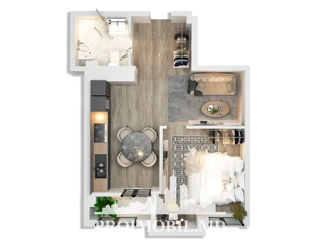 Apartament cu 1 cameră, 43 m², Centru, Cricova, Chișinău mun. foto 7