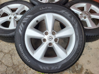 Диски Jante qashqai 5x114.3 Anvelope   Nokian  215 60 17