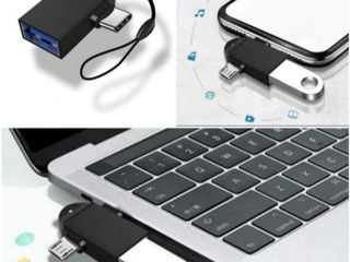 Переходник USB, TYPE C, MICRO USB foto 1