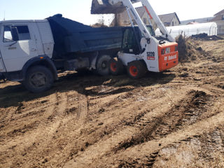 Servicii bobcat excavator buldoexcavator demolare evacuare nisip curățirea terenului kamaz nisip pgs foto 3