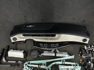 Mercedes w222 S class Plansa bord kit airbag cortina centura foto 4