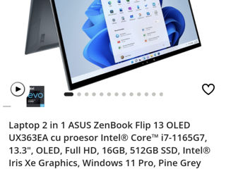 Asus Zenbook Flip 13 2 in 1 i7/16/512Gb