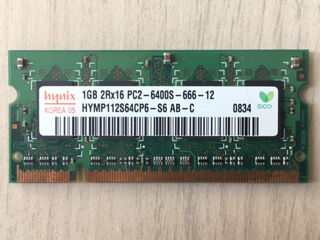 RAM: Hynix HYMP112S64CP6-S6 1GB PC2 6400 DDR2 800MHZ - 100 lei