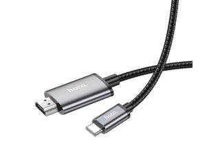 Cablu pe ecran Hoco UA27 HD de tip C la HDMI foto 3