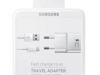 Samsung Fast Charging (15W) Travel Adapter usb type c to A cable - новый (зарядка + кабель оригинал) foto 1
