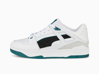 Puma slipstream in white with black and green