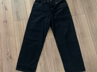 Jack & Jones baggy fit rigid jeans in black