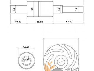 Ремкомплект водяного насоса John Deere(6466T,6404T),R54955,R51683,1085,1085HY4,1177,1177HY / 4,1188 foto 6