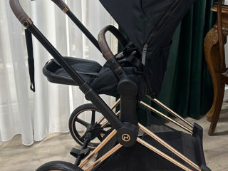 Carucior 3 in 1 Cybex Priam 4.0 Cadru Rose gold, Deep Black foto 7