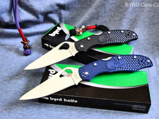 Spyderco Byrd Cara Cara 2 folding knife blue handle new condition foto 2