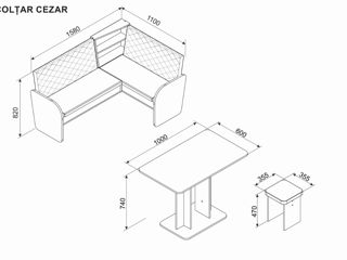 Urgent vând colțar cu masă foto 2