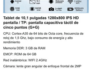 Tableta noua 64gb / android 11 / 6.000mAh / wifi / foto 10