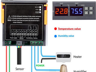 Цифровой регулятор температуры и влажности foto 4