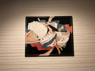 Картина из кожи «Женщина в кимоно»