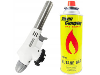 Arzător pe gaz cu butelie de gaz, duză pentru butelie cu aprindere piezoelettrică Flame Gun 920  Un foto 9