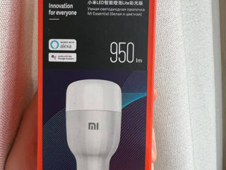 Новая умная лампочка светодиодная xiaomi mi smart led bulb essential (mjdpl01yl), e27, 9вт foto 1