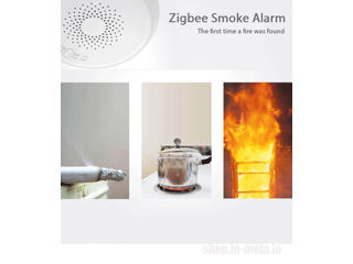 DY200 Fire smoke alarm detector sensor Zigbee Tuya, Детектор дыма. foto 4