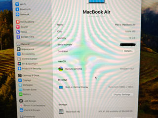 MacBook air 15.3 m3, 16/1204gb