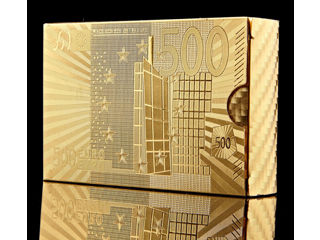 Set cărți de joc din plastic 999.9 GOLD Exclusiv într-o cutie de lemn  Visul împlinit al jucătorilo foto 4
