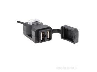 USB 12v Зарядное устройство телефона для мотоцикла, Водонепроницаемый.