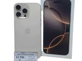 Apple Iphone 16 pro max 256 gb NOU  22990 lei