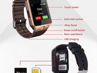 Смарт-часы с видео-камерой, Bluetooth с SIM-картой: поддержка телефонов Ios, Android. foto 3