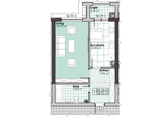 Apartament cu 1 cameră, 46 m², Centru, Dumbrava, Chișinău mun. foto 4