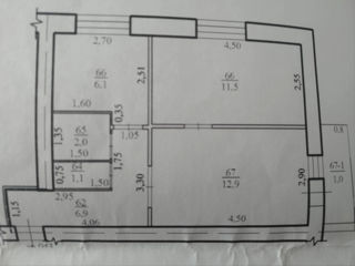 2-х комнатная квартира, 48 м², Окраина, Комрат фото 8