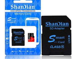 Micro SD ShanDian 32 - 128 Gb класс 10 foto 1