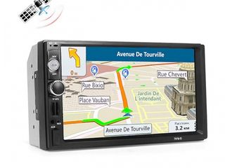 Автомагнитола 2DIN 7010G 7-дюймовый GPS карты Европы + SD Card 8GB подарок foto 1