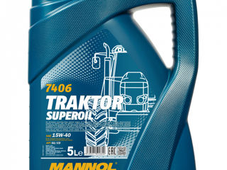 Ulei (масло) MANNOL 7406 Traktor Superoil 15W-40 5 L (pentru tractoare) foto 1