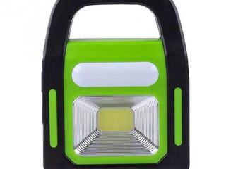 Фонарь светильник аккумуляторный с солнечной панелью + Power Bank функция foto 3