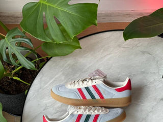 Adidas Gazelle Indor Blue Dawn College Burgundy Green Unisex 36-45 foto 7