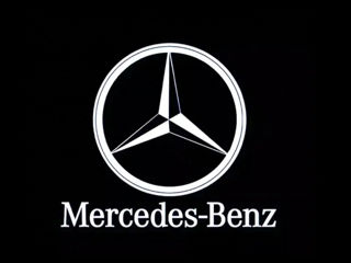 Подсветка дверей с логотипом для автомобиля Mercedes.