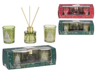 Set De Aromaterapie Christmas 2Buc: Aromatizator 30Ml Si 2 Luminari