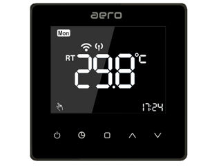 Termostat cu control WIFI Aero Black / White  - 2000 lei foto 3