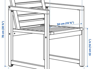 Fotoliu stilat Ikea de grădină foto 4