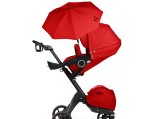 Коляска 2 в 1 Stokke Xplory,  V 5 Red/ черные шасси /Для детей от  0 м.-до 3 лет, весом до 15 кг foto 6