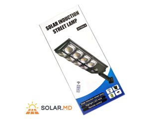 Lampă solară dreptunghiulară cu senzor de mișcare 8 lentile LED foto 3