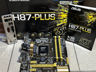 socket 1150 Asus H87-Plus Полный комплект!