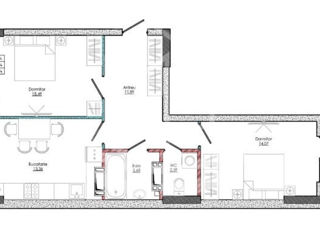 Apartament cu 2 camere, 76 m², Centru, Strășeni foto 3