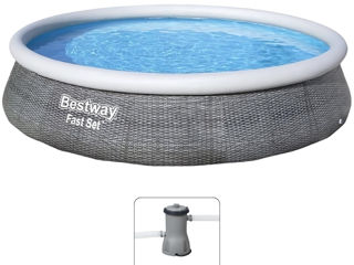 Надувной бассейн Fast Set с фильтрующим насосом, 366х76 см, 5 377Л foto 6
