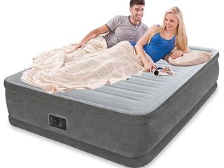 Кровать Comfort-Plush Intex 64414( 152х203х46 см ) со встроенным насосом 220В foto 2