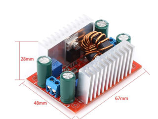 TL494 DC-DC boost converter 400W DC8.5V-50V 15A 150KHZ 67x48x28. Преобразователь, повышающий, DC8.5V foto 2