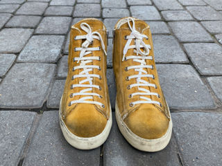 Leather Crown Sneakers. Hand Made In Italy. Размер 40. Оригинал. В идеальном состоянии. foto 4