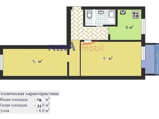 Продам 2-к. 3/5  cередина или меняю на 1-к с доплатой в кишиневе посредникам риэлторам не беспокоить foto 7