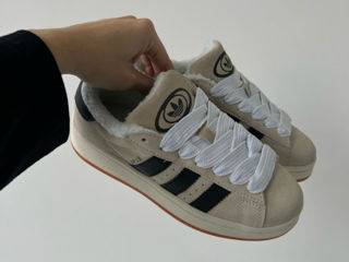 Adidas Campus Beige Women's cu blana / с мехом foto 2