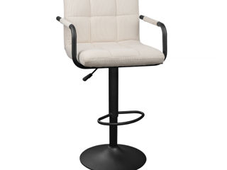 Scaun de Bar SB-042Velvet Beige Grey/ Black - livrare, credit !!!